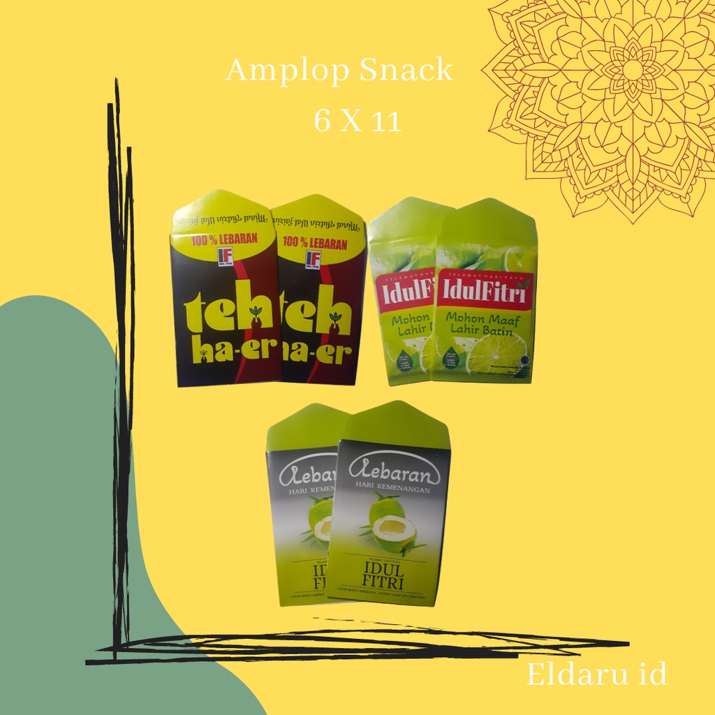 

amplop lebaran snack viral 6x11