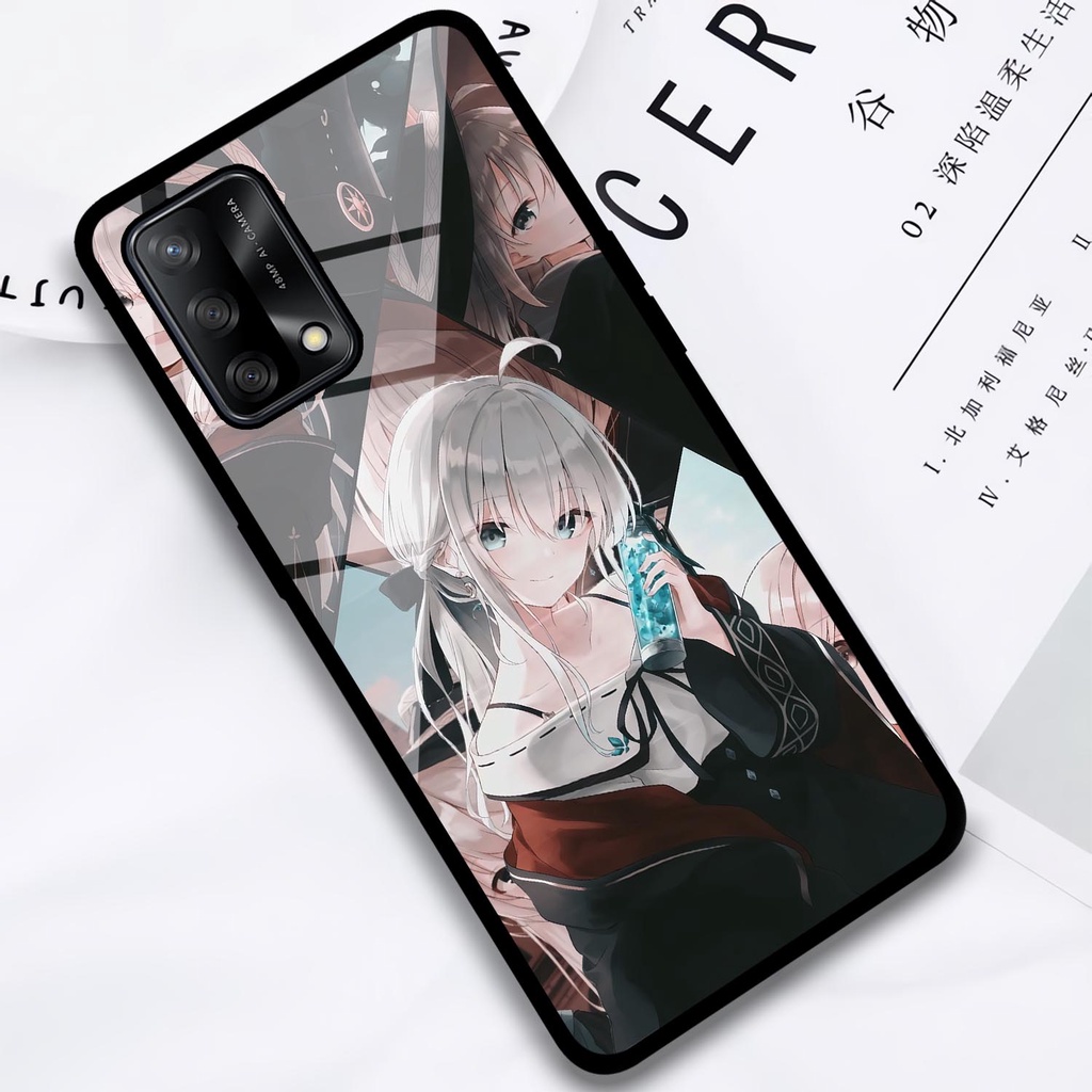 Case Glossy Oppo A74 | A95 Casing Kilau Hp Oppo | Pelindung Hp | Motif Anime Girl Elaina