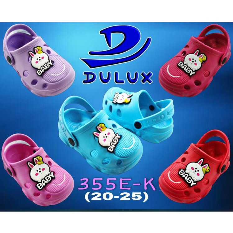 DX-355E-KLC Sandal Baim Anak Perempuan Motif Kelinci Lucu Merek Dulux Ukuran 20-25