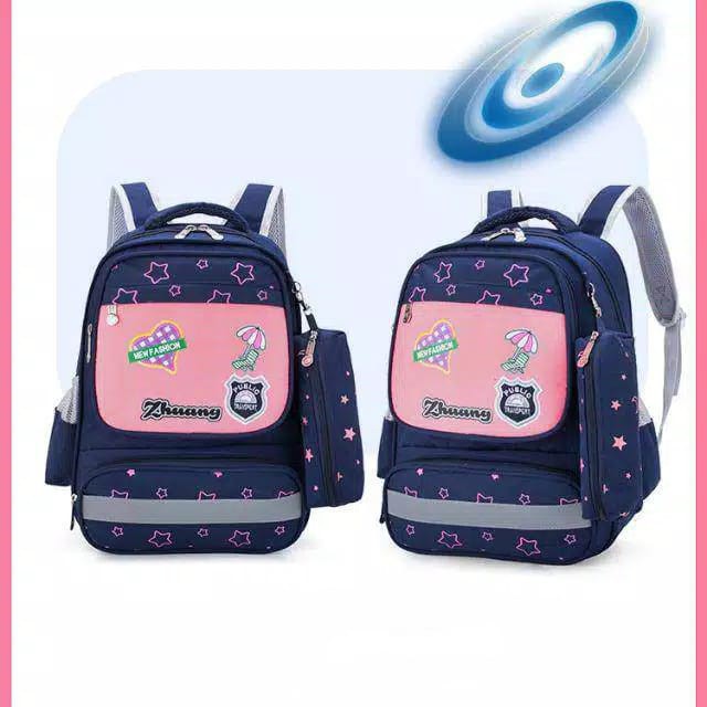 ARMELIA SHOP_Tas Ransel Sekolah Anak_Tas Anak_Tas Sekolah Anak Wanita_Tas Kulia_Tas Motip Kuda Laut