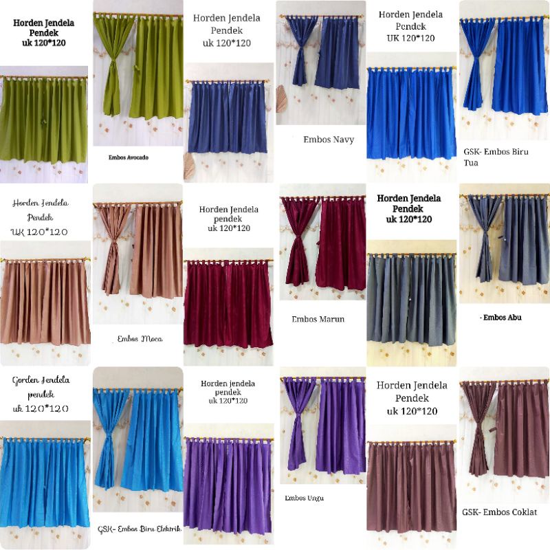 BBK Horden Gorden Polos Embos Tali Perekat Jendela Pendek