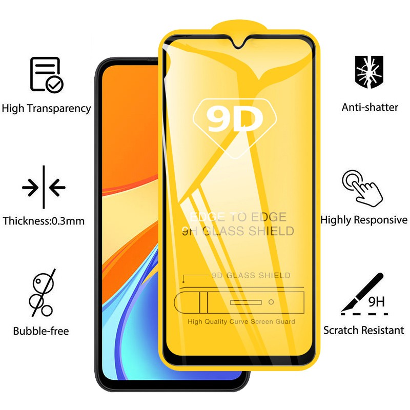 9D Tempered Glass Xiaomi Redmi 9T 9 9A 9C K30 8 7 8A 7A Note 10 10s 9 9S Pro Max Poco F3 M3 X3 GT Pro NFC