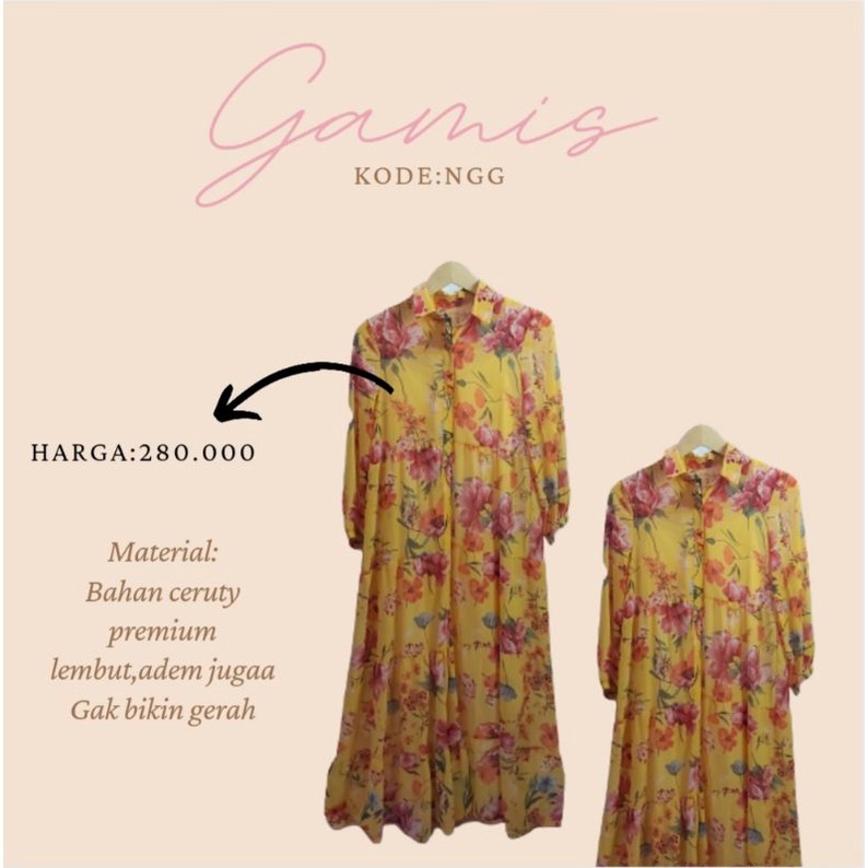 FLOWER AUTER LONG CARDI ADELEA/CARDI MOTIF BUNGA