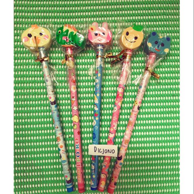 

Pensil + Penghapus Karakter lucu Murah