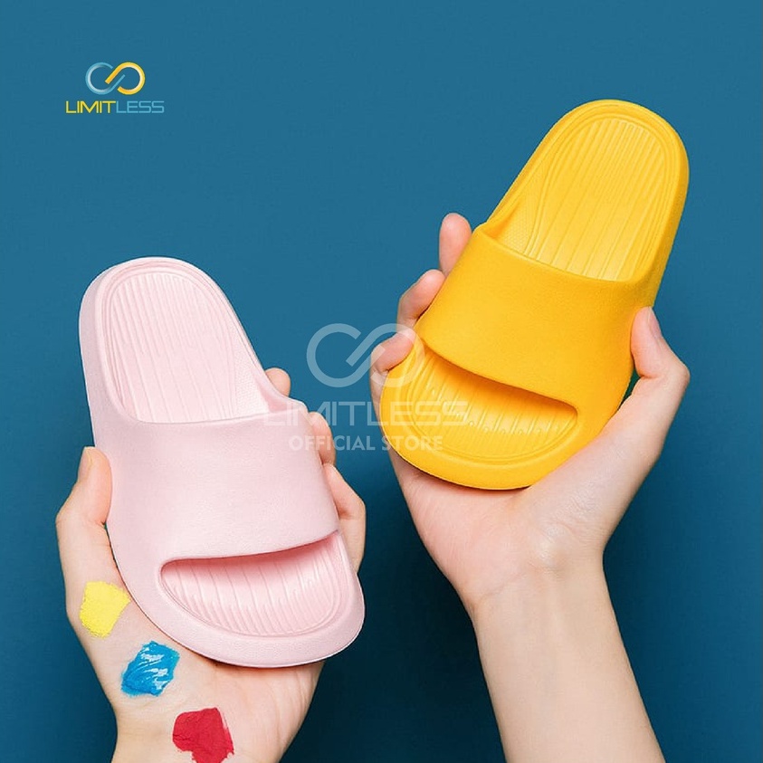 Sandal Anak Slop Karet EVA Sendal Anak Perempuan Slip On Unisex Sandal Anak Cowok Selop Polos Murah