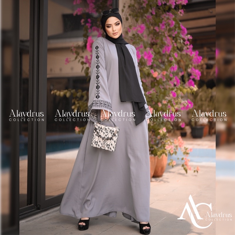 Abaya Bordir Saudi Abaya Turkey Hitam Gamis Dress Maxi Saudi 878