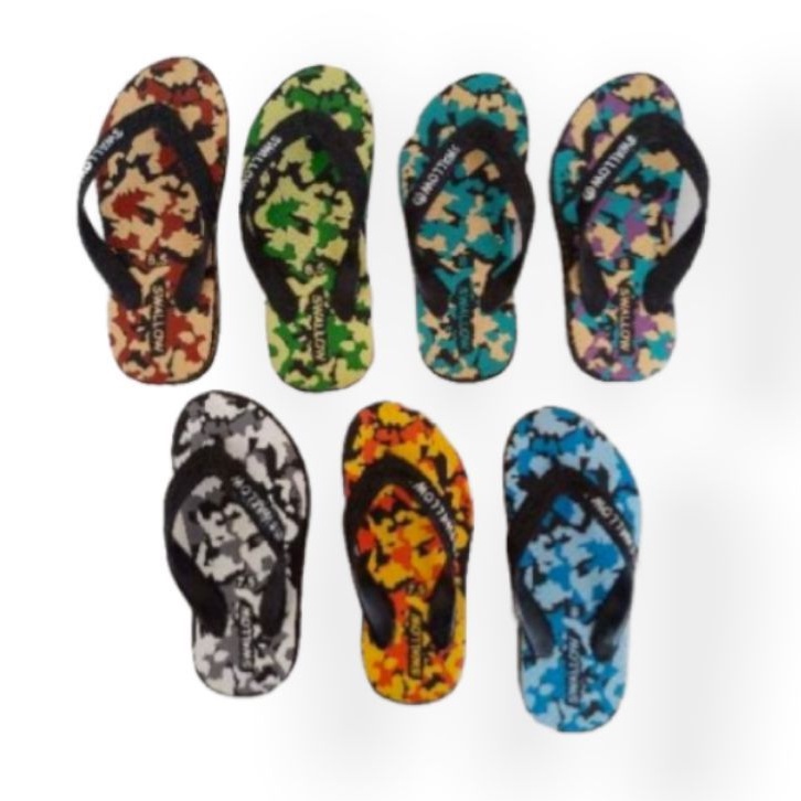 GROSIR 6PASANG/1LUSIN SANDAL JEPIT SWALLOW ARMY KIDS
