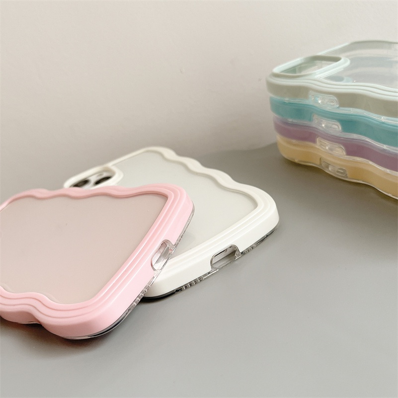 Soft Case Silikon Transparan Warna Permen Untuk iPhone 13 12 11 Pro Max Xr X Xs Max 7 8 Plus