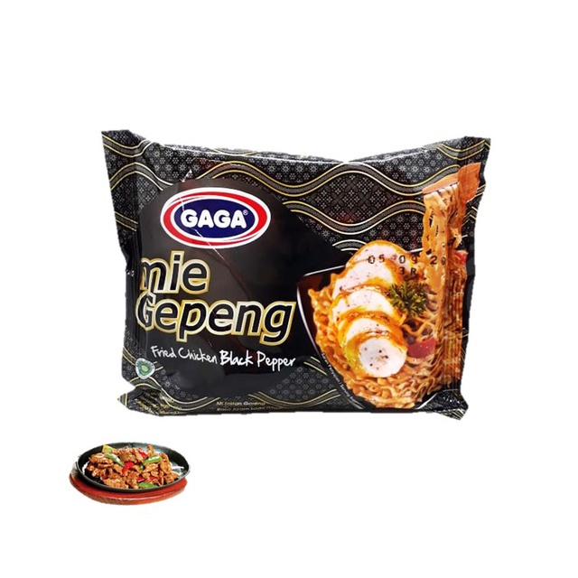 

Mie Gepeng Gaga Goreng Lada Hitam