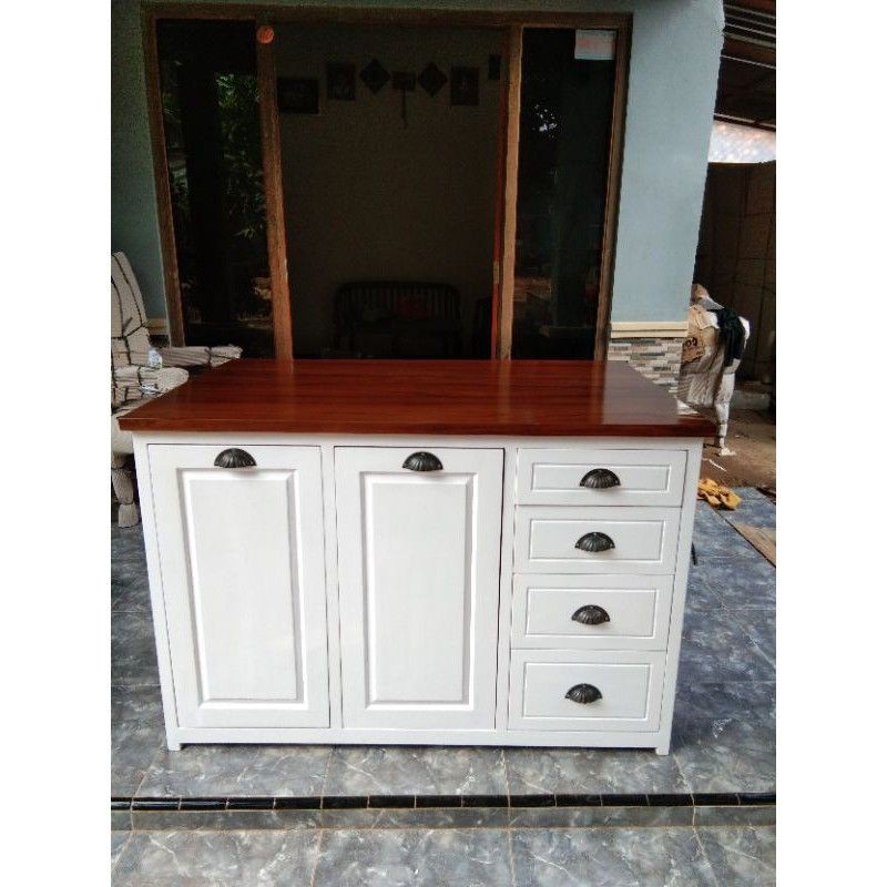 meja dapur/minibar cat Duco kombinasi custom