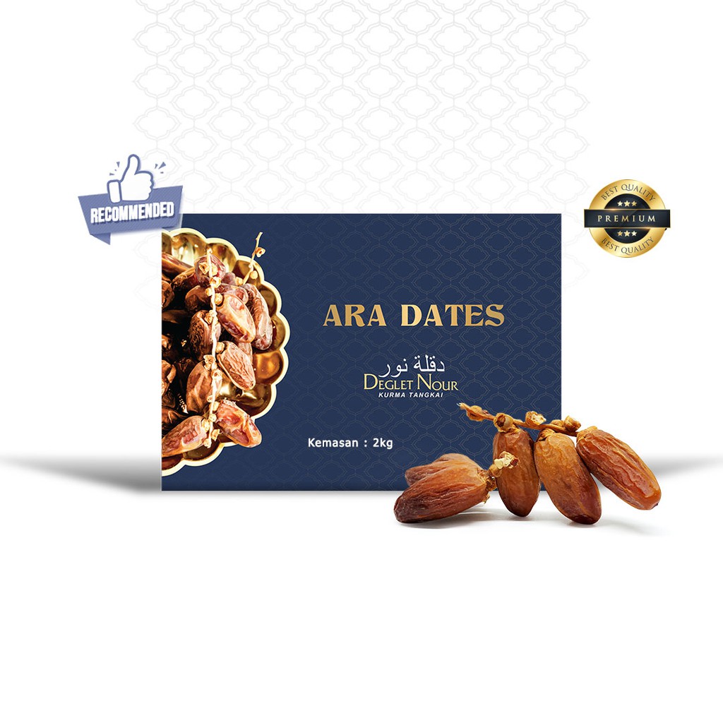 

Kurma Tunisia Tangkai 2 Kg Premium Kemtan Ara Dates