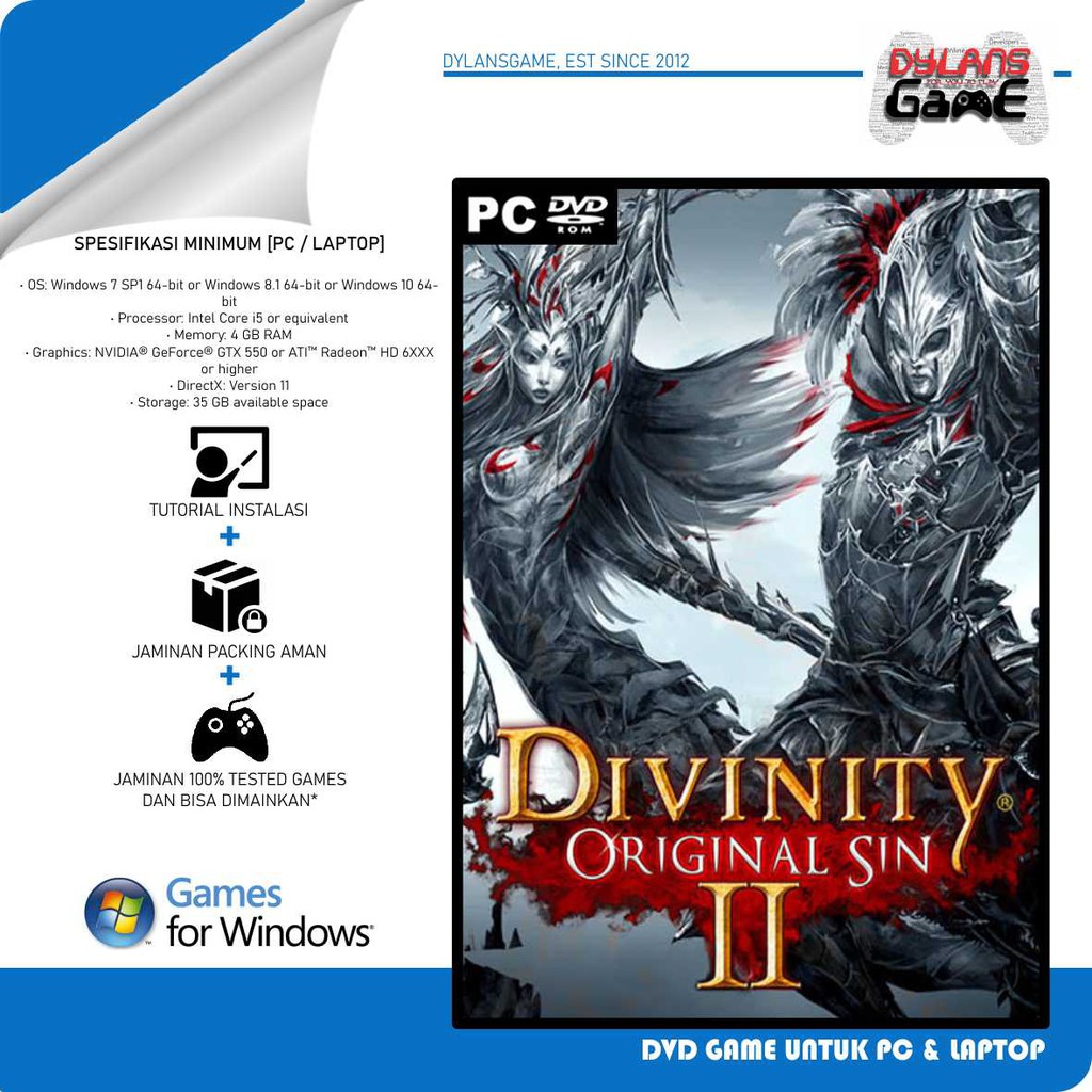 DIVINITY ORIGINAL SIN  PC GAMES DVD GAME LAPTOP GAME PC