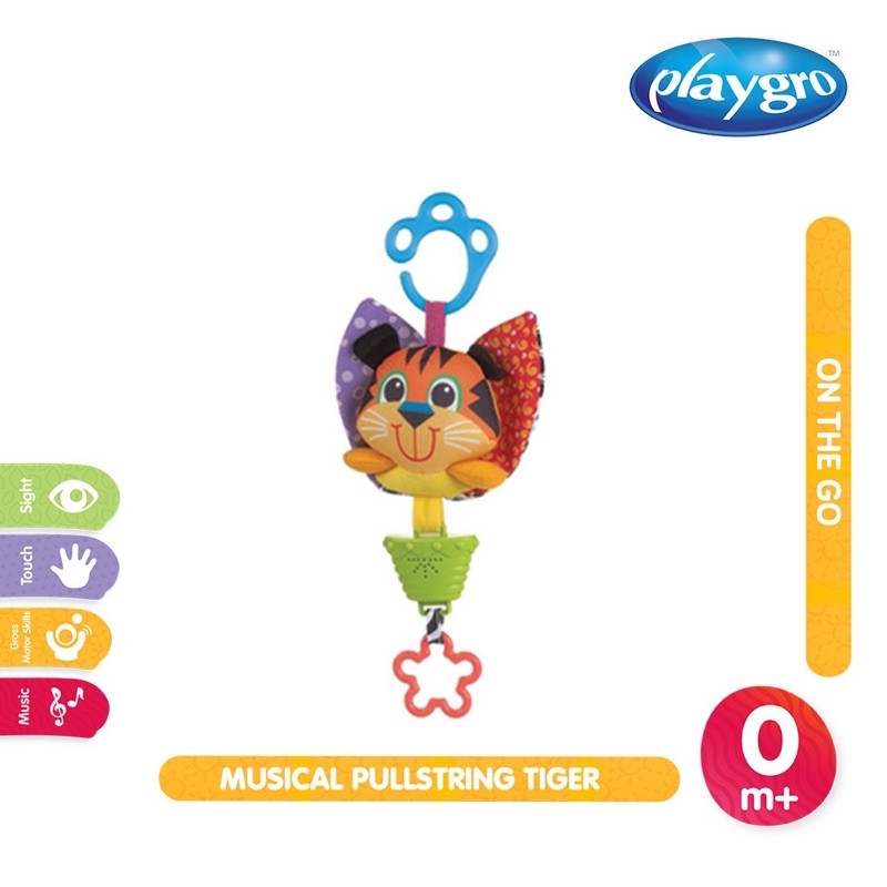 Playgro Musical Pullstring Tiger - Mainan bayi