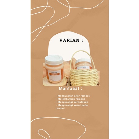 [PROMO - FREE GIFT] Hair Mask Creambath Masker Rambut ACL Murah ala Salon 200ml / Hair Mask BPOM