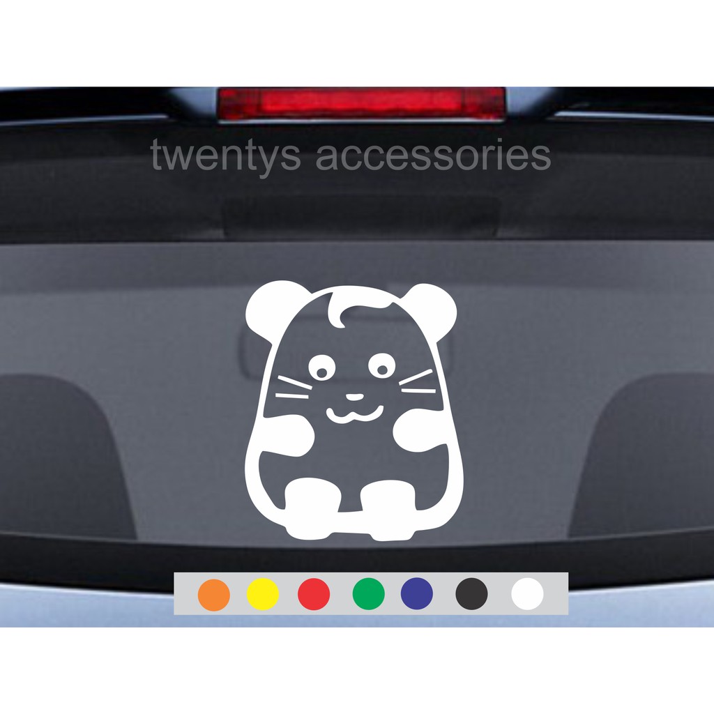 stiker hamster sticker kaca mobil stiker cutting