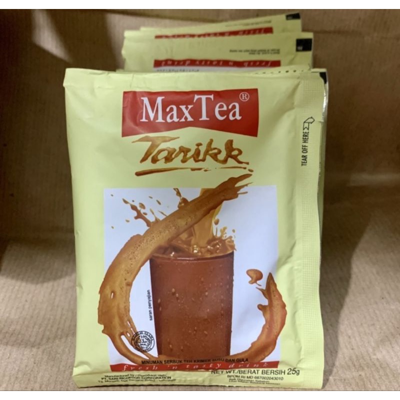 

Max Tea Teh Tarik 25gr isi 10 Sachet