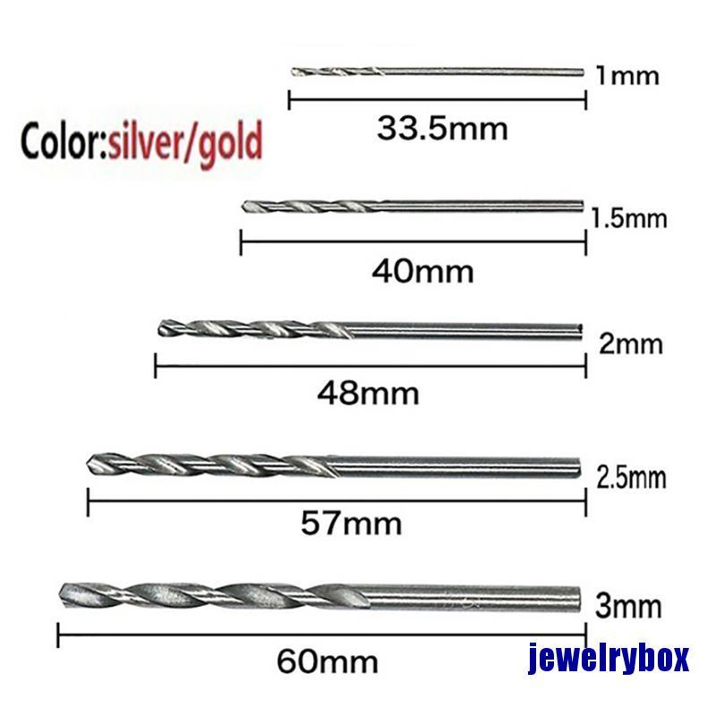 100 / 50pcs Mata Bor Bahan Hss Lapis Titanium
