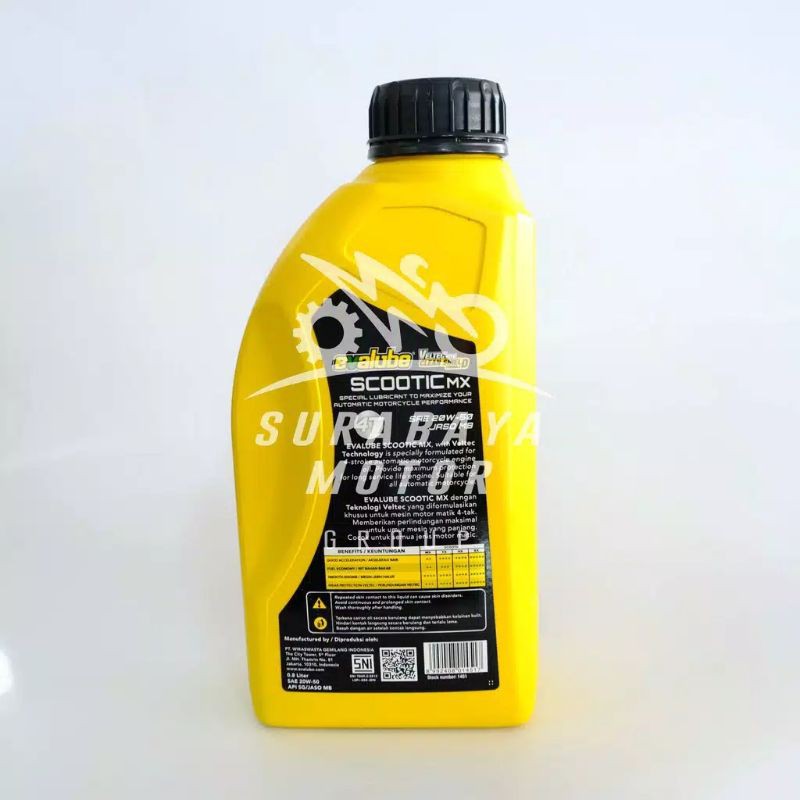 Oli Mesin Evalube Matic 0,8 Scootic MX Sae 20W-50 JASO MB 0,8l Mio Beat
