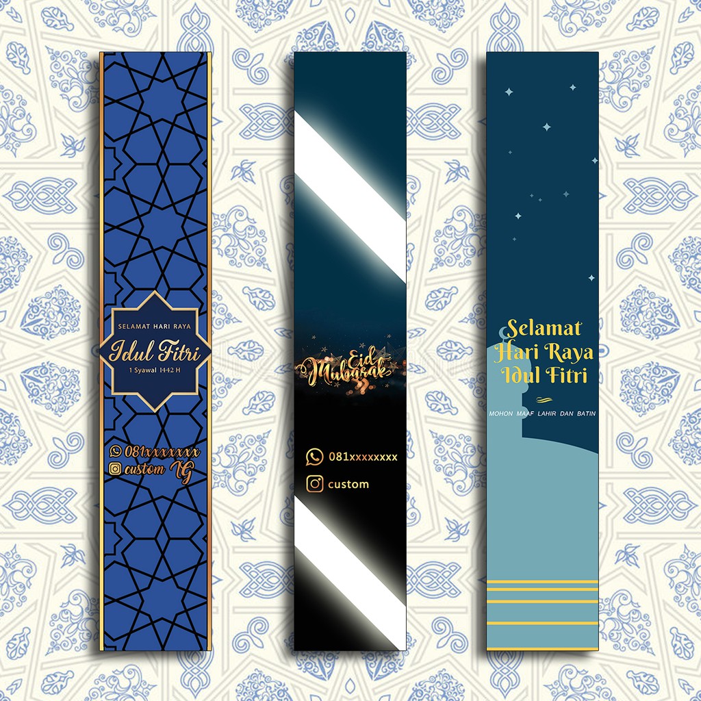 

Paper Belt Puasa & Lebaran / Sleeve / Label Segel Box / Paperbelt
