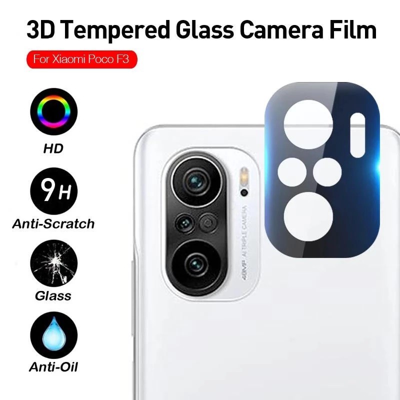 HD Frame Camera Protection Poco F3 Poco F3 Camera Glass