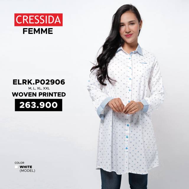Kemeja cewek/kemeja wanita/tunik/Cressida femme