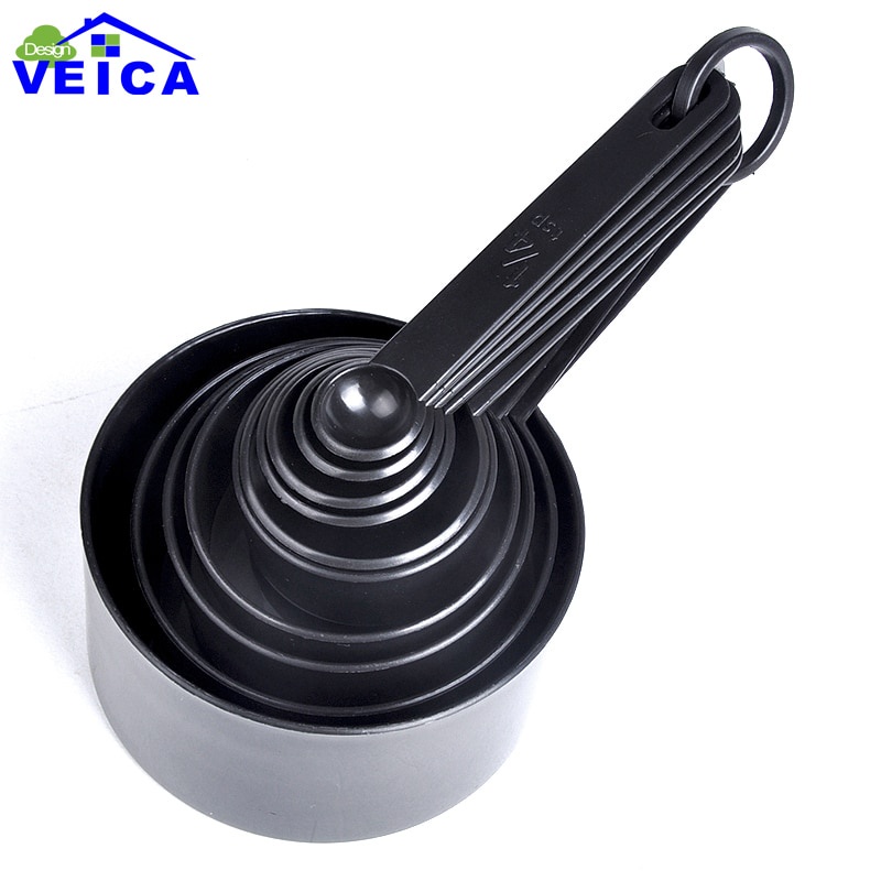 VEICA Sendok Takar Ukur Cup Measuring Spoon 10 PCS 16799 HITAM