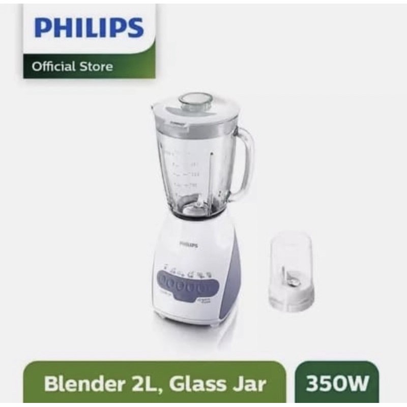 PHILIPS BLENDER KACA HR2116 / HR 2116 BLENDER ORIGINAL - BIRU/MERAH