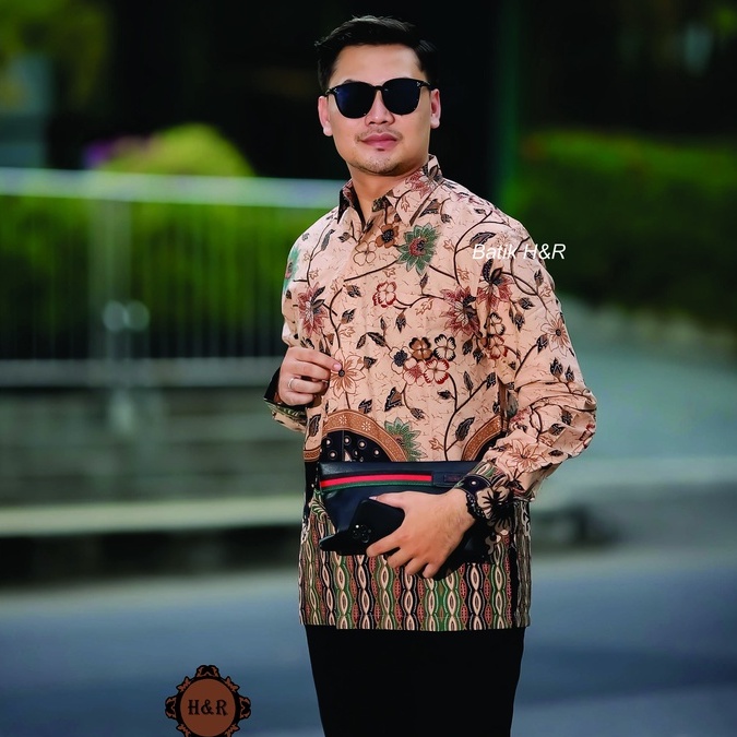 Baju Batik Pria Lengan Panjang Kemeja Batik Pria Batik Premium Kemeja Cowok Batik modern Baju Pria