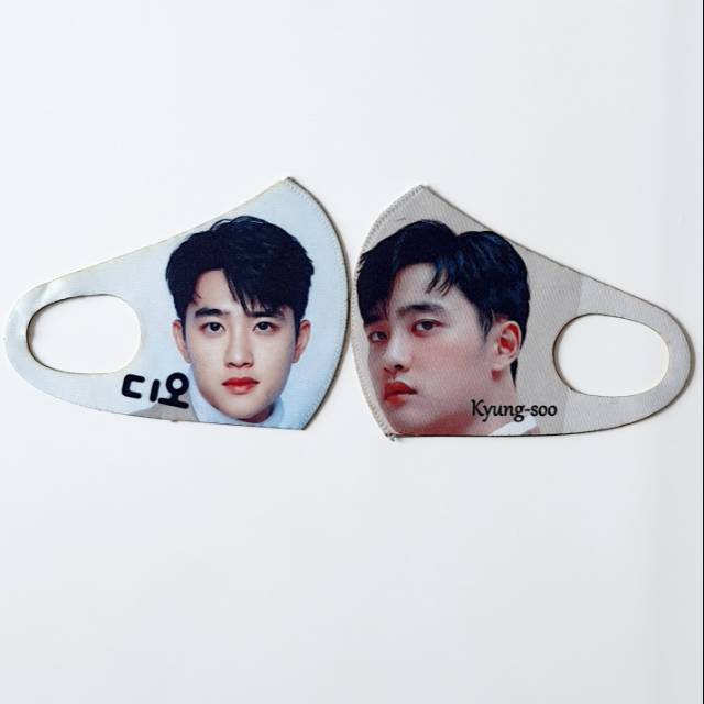 Masker scuba DO kyungsoo exo planet signature masker fullprinting masker kain scuba