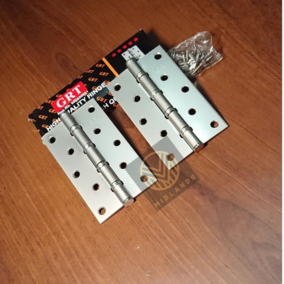 Diskon19% Engsel Pintu 5" inch , Engsel Jendela 5 inchi merk GRT