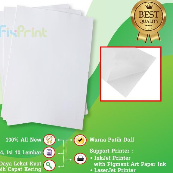 

➳ Stiker Segel Pecah Telur A4 Lembaran Kertas Paper Sticker Garansi - 10 Lembar ◙