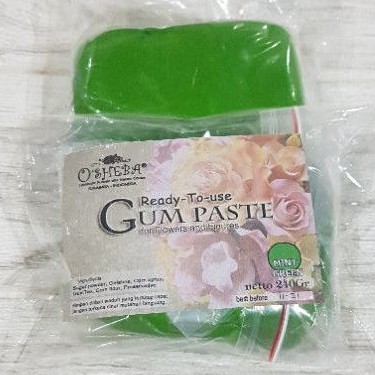 

[osheba] gumpaste bahan siap pakai 240gr warna mint green / hijau mint