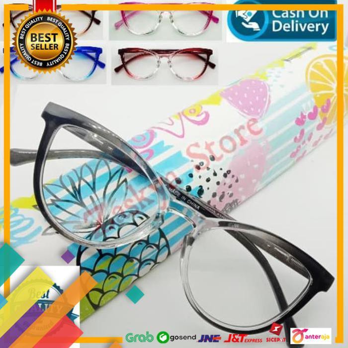 NEW.. BERKAH COLLECTION - KACAMATA CAT EYES FASHION STAYLE KOREA - HITAM ..TERLARIS