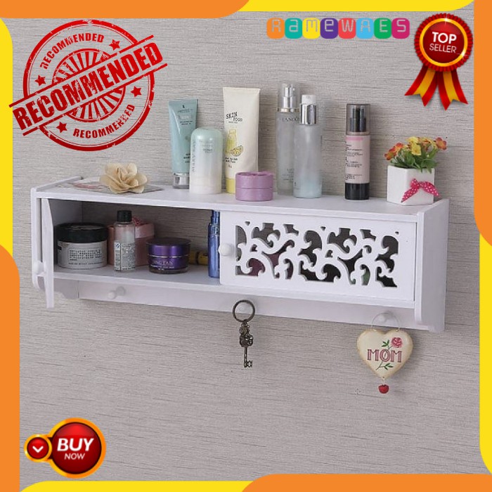 Rak Dinding Toilet Rak Dinding Serbaguna Dekorasi  Kamar  