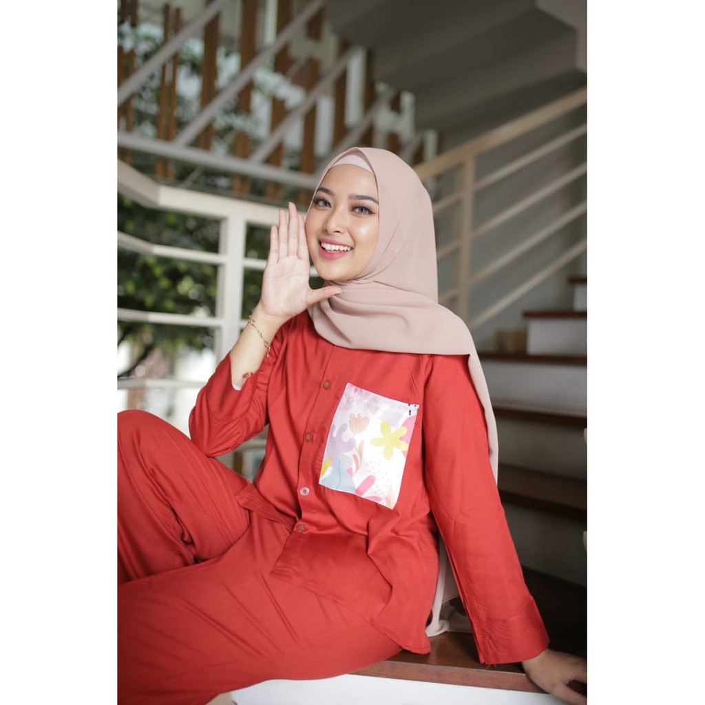 KALILA - EVE Tunik Setelan One Set Wanita Dewasa