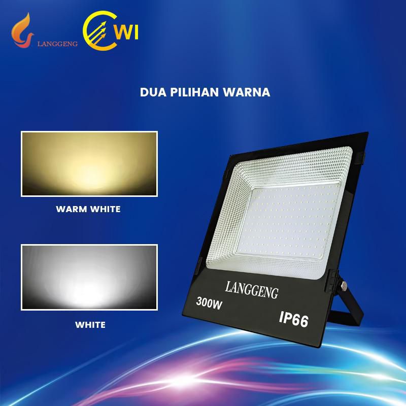 LAMPU SOROT/TEMBAK/FLOOD LIGHT 300 Watt , IP66 LANGGENG lampu proyek