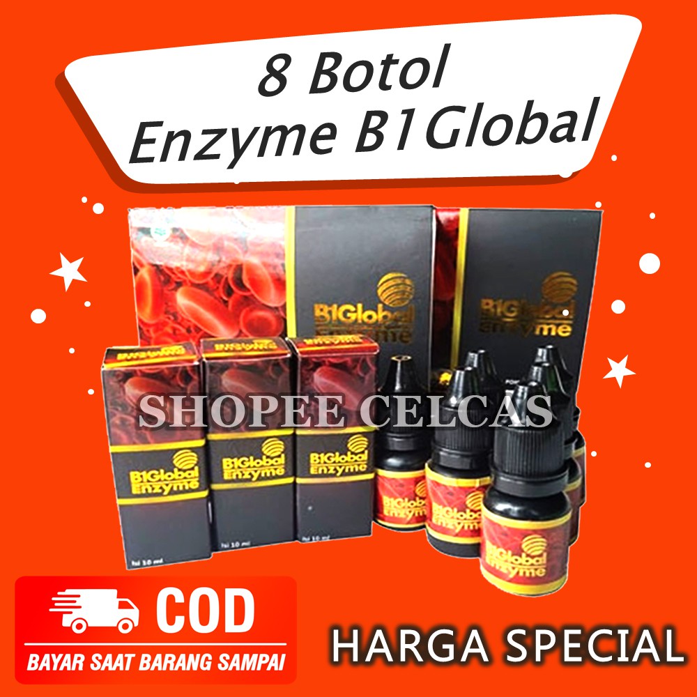 8 Botol Enzyme B1Global Original 100%