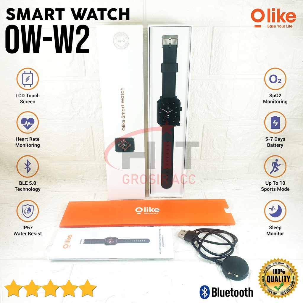 Olike OW-W2 Smartwatch Zeth W2 With Blood Pressure Monitor Smart Watch