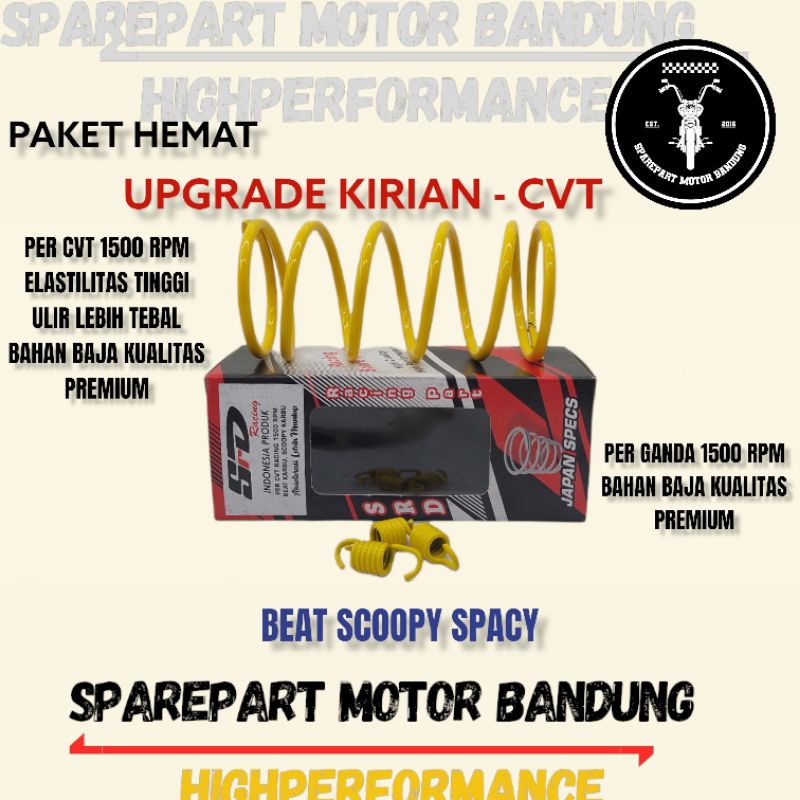 Jual Paket Per Cvt Racing 1500 Rpm Beat Scoopy Spacy Paket Kirian