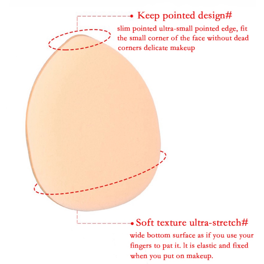 Mini Size Finger Puff Set Makeup Sponge Concealer Foundation Detail Puff Profesional Alat Bantal Kosmetik Puff Makeup