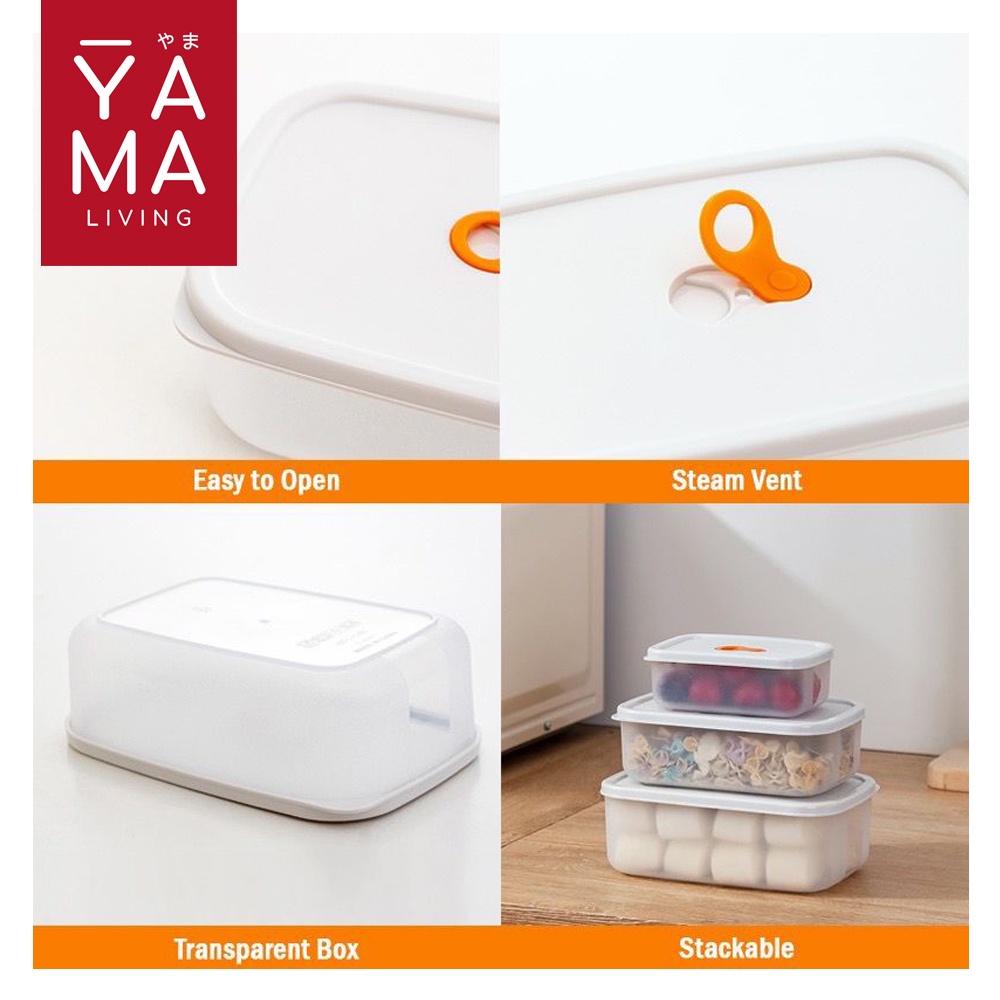 YAMA JUSO Food Container Tempat Bekal Makan Lunch Box Tempat Penyimpanan Makanan Kulkas