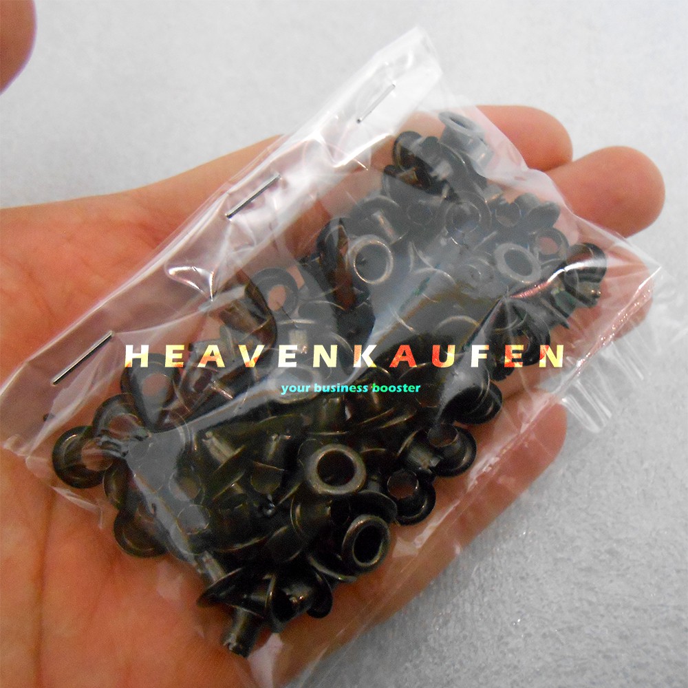 Mata Ayam Eyelet 3 mm Hitam Black Nikel Harga Per Pack isi 100 pcs