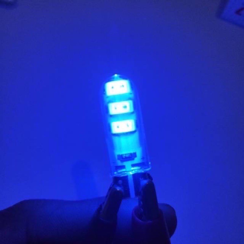 Sen colok jelly kedip 6led harga sepasang atau 2pcs nmax aerox lexi rxking beat mio vario dll-Biru