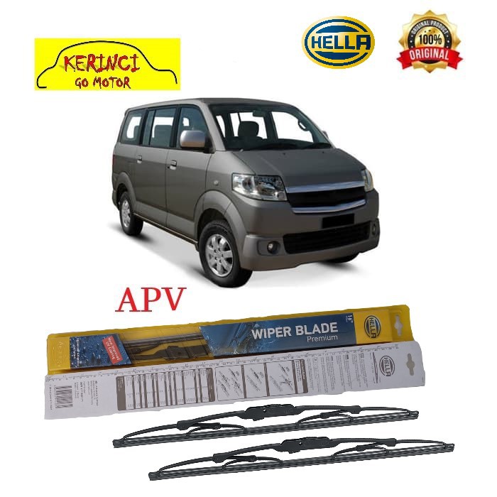 WIPER SUZUKI APV HELLA PREMIUM 16&quot; &amp; 16&quot; SEPASANG WIPER SUZUKI APV