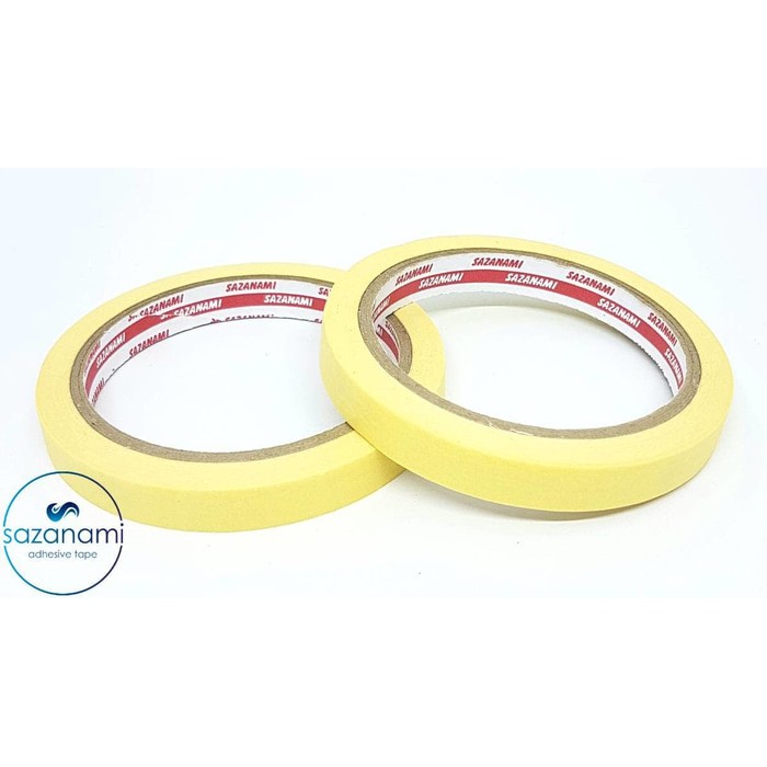 

1 Pack Lakban Kertas Masking Tape 1/2" Inch 12mm x 21m Sazanami Isolasi RB9