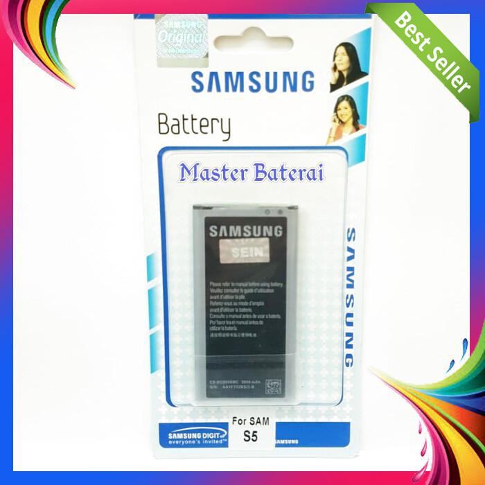 BATERAI SAMSUNG GALAXY S5 SAMSUNG SM 900 BATRAI SAMSUNG S5 ORI