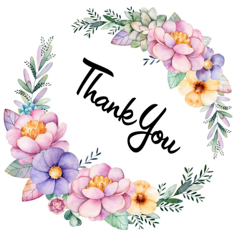 

stiker thank you ukuran 5cm
