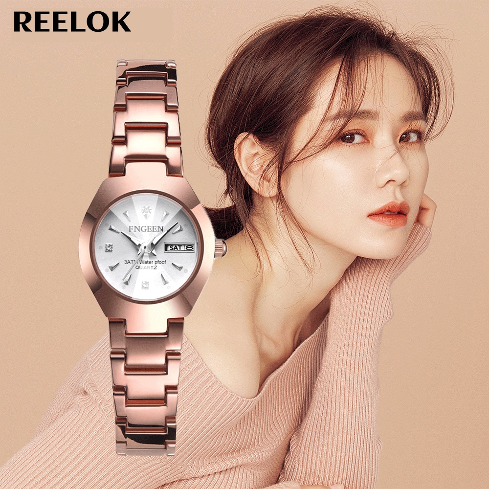 FNGEEN 5808 Jam Tangan Wanita Fashion Elegant Santai Original Anti Air Quartz Jam Tangan Cewek