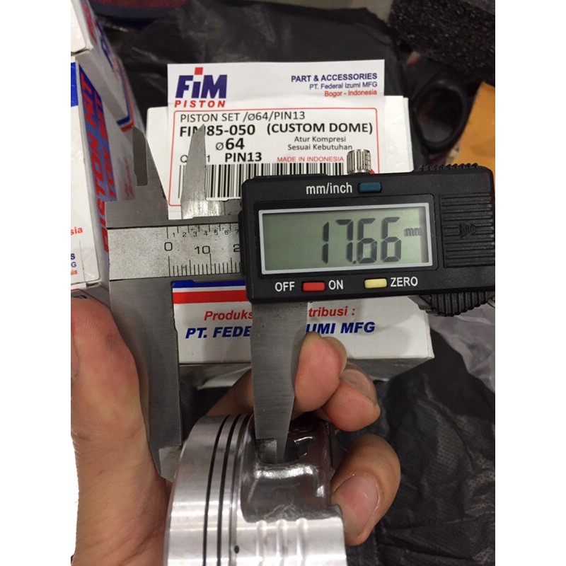Seher piston kit fim mentah 63.5mm 64mm 64.5mm 65mm pin 13 14 15-5