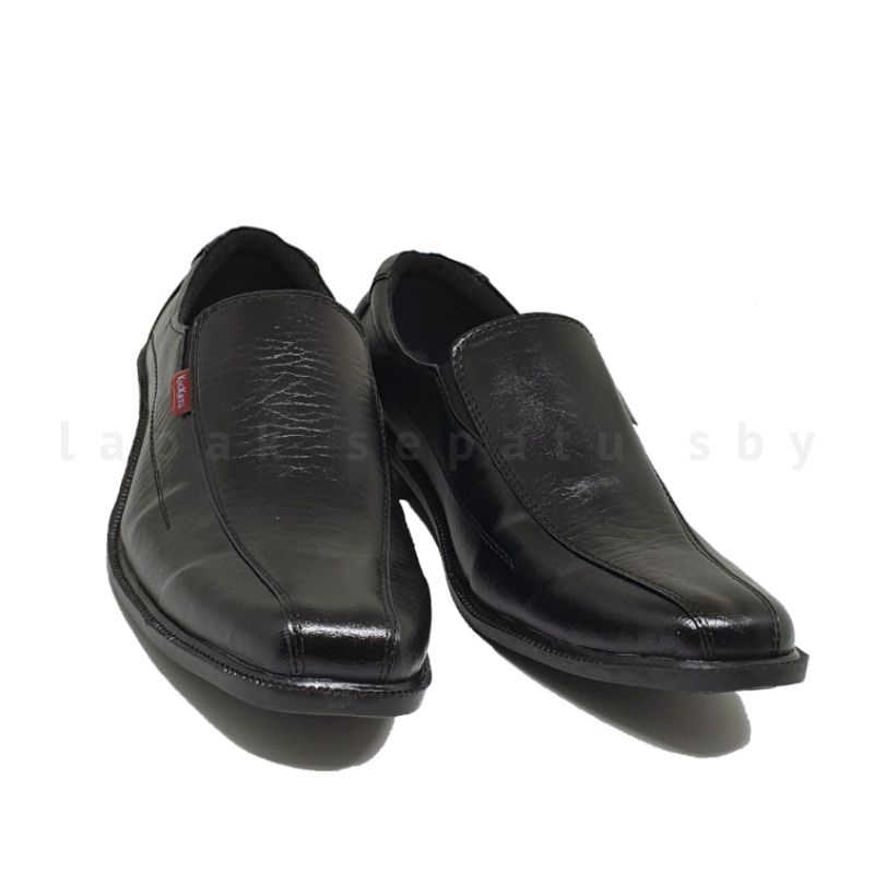 COD - Sepatu Pantofel Pantopel Kulit Sintetis Premium Pria Murah Formal Kerja Kantor / VT 01 / Nvs 08 22